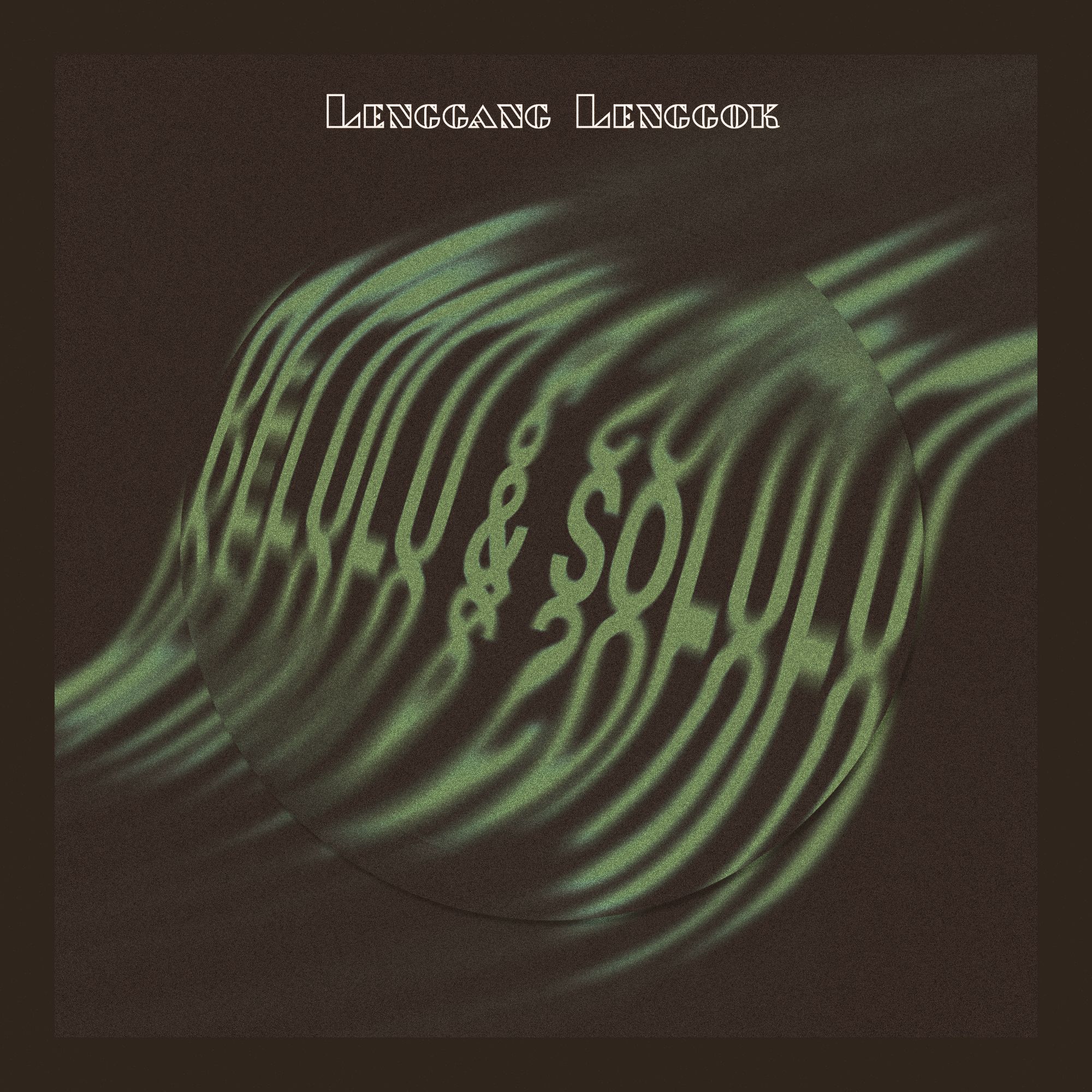 Dark cover with a green, flowing wave form