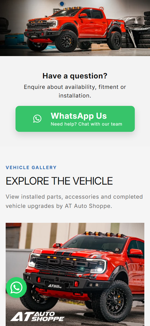 Our Builds page header introducing customer vehicle builds